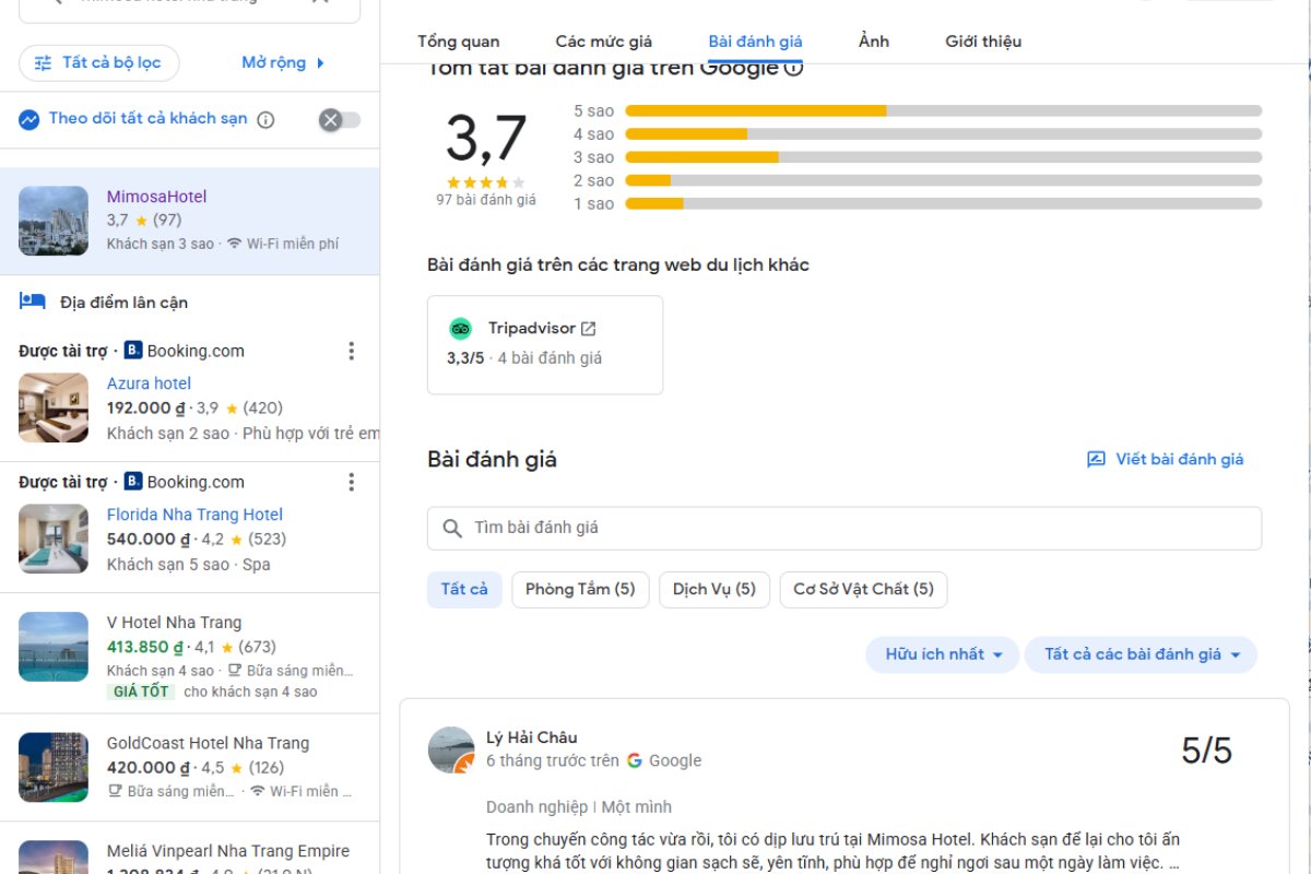 Review chi tiết thông tin khách sạn Mimosa Hotel Nha Trang 2026 Sảnh chờ và khu vực lễ tân của khách sạn Mimosa Hotel Nha Trang.